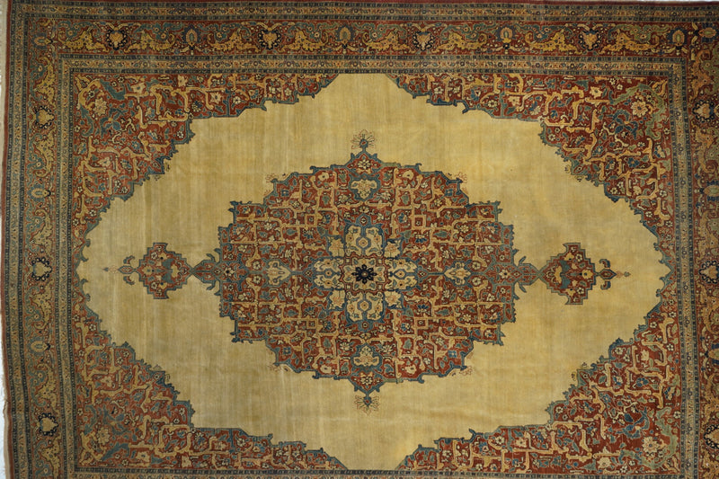 Antique Haji Jalili Tabriz Rug 8'9'' x 12'0''