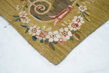 Antique French Aubusson Tapestry 2'7'' x 2'9''
