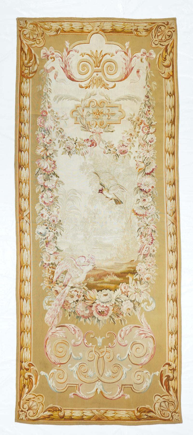 Antique French Tapestry 4'2'' x 10'2''