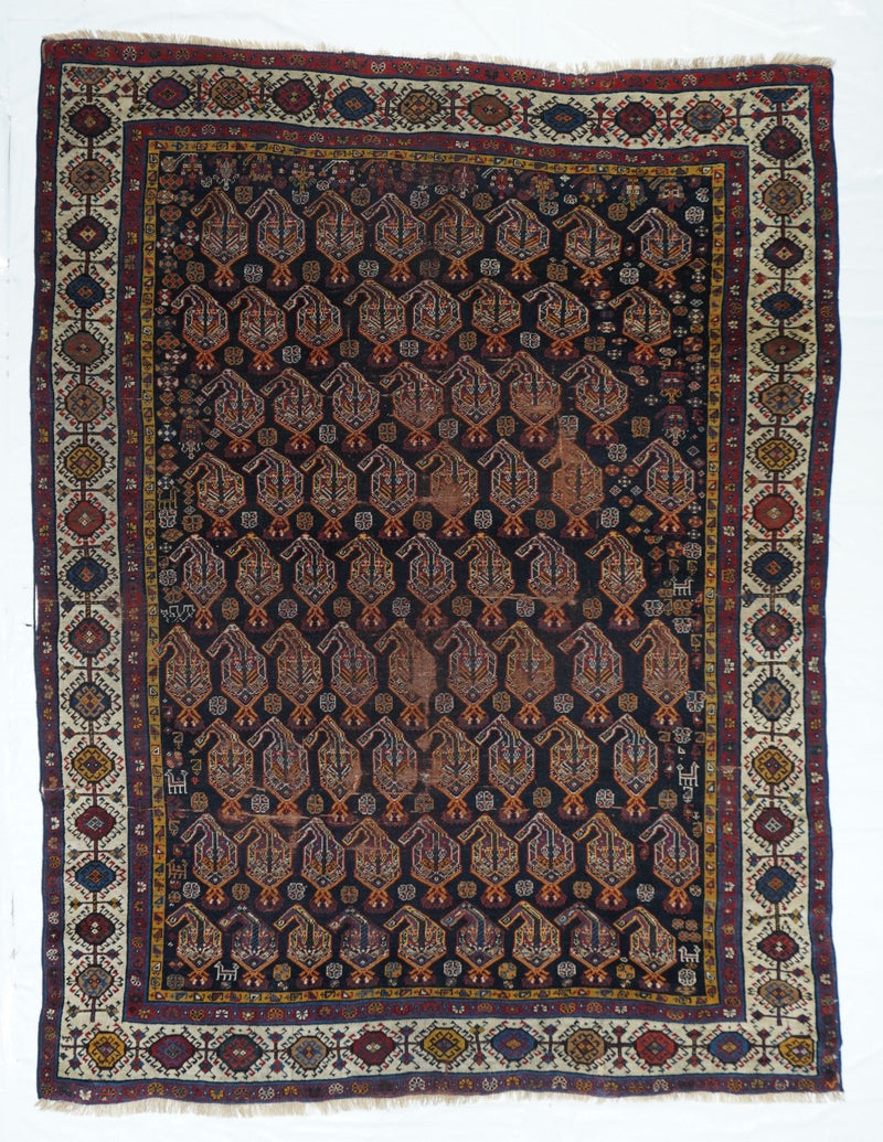 Antique Khamseh Rug 5'9'' x 7'5''