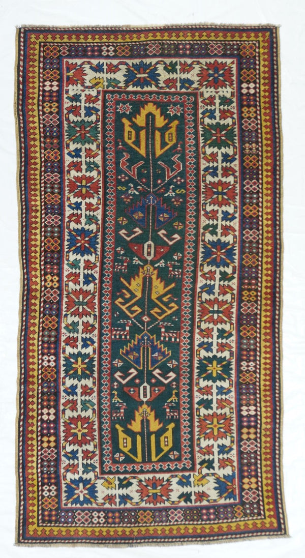 Antique Kazak Rug 3'3'' x 6'4''