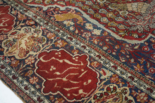 Antique Kashan Rug 4'6'' x 6'10''