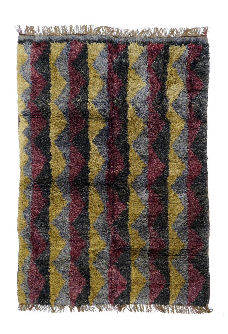 Turkey Turkish Shag Wool on wool 4'6''x6'5''
