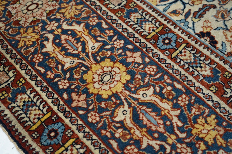 Antique Haji Jalili Tabriz Rug 9'1'' x 12'10''