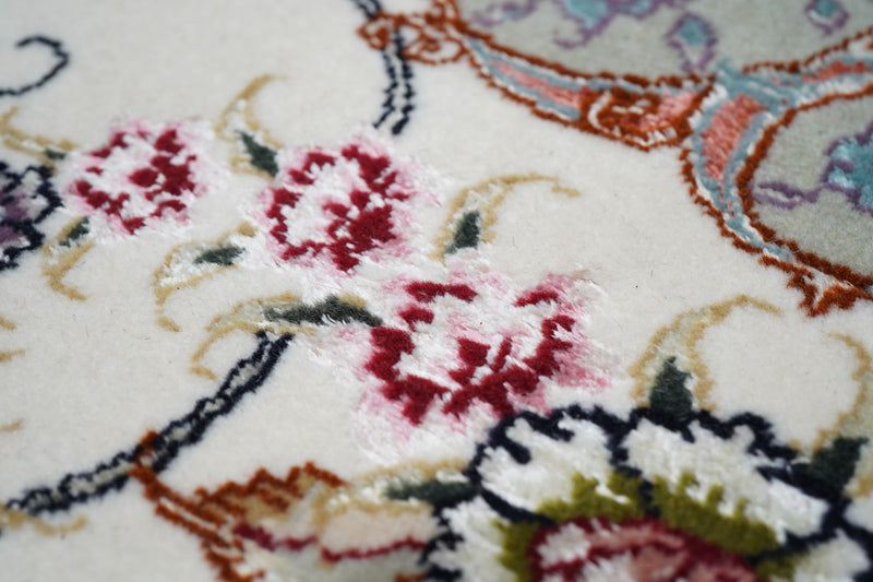 Persian Tabriz Wool & Silk on Cotton 2'9'' x 7'8''