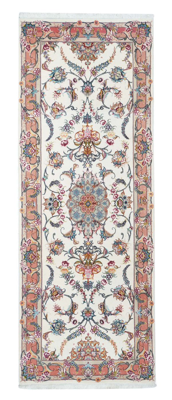 Persia Tabriz Wool & Silk on Cotton 2'9''x7'8''