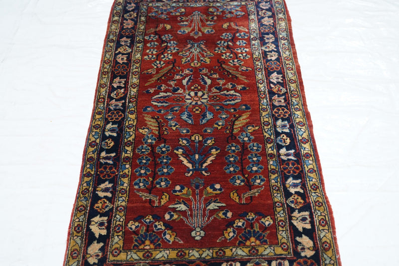 Antique Mohajeran Sarouk Rug 2' x 4'