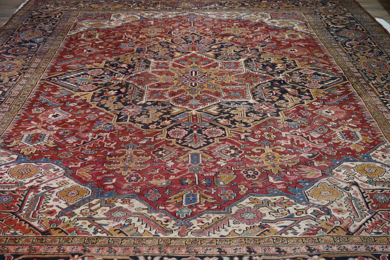 Vintage Heriz Rug 11'4'' x 14'9''