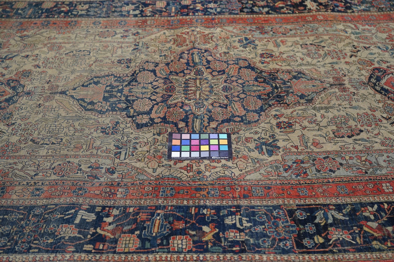 Antique Mohtasham Kashan Rug 4'5'' x 6'10''