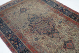 Antique Mohtasham Kashan Rug 4'5'' x 6'10''