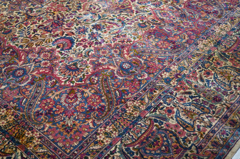 Antique Lavar Kerman Rug 11'7'' x 15'6''