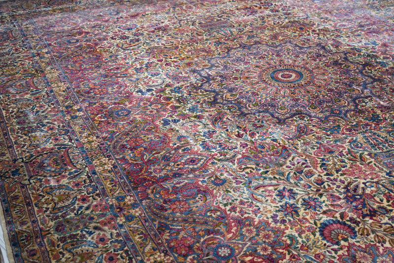 Antique Lavar Kerman Rug 11'7'' x 15'6''