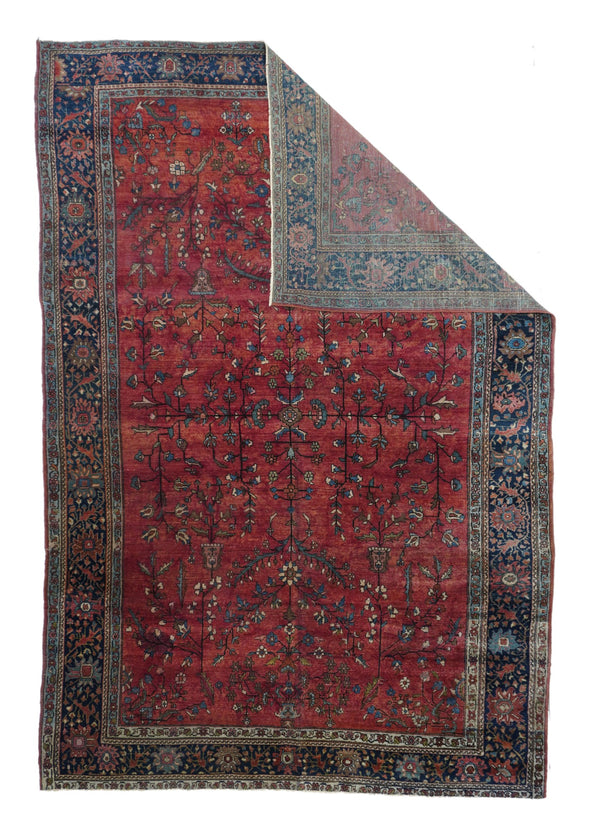 Antique Mohajeran Sarouk Rug 6'10'' x 10'4''