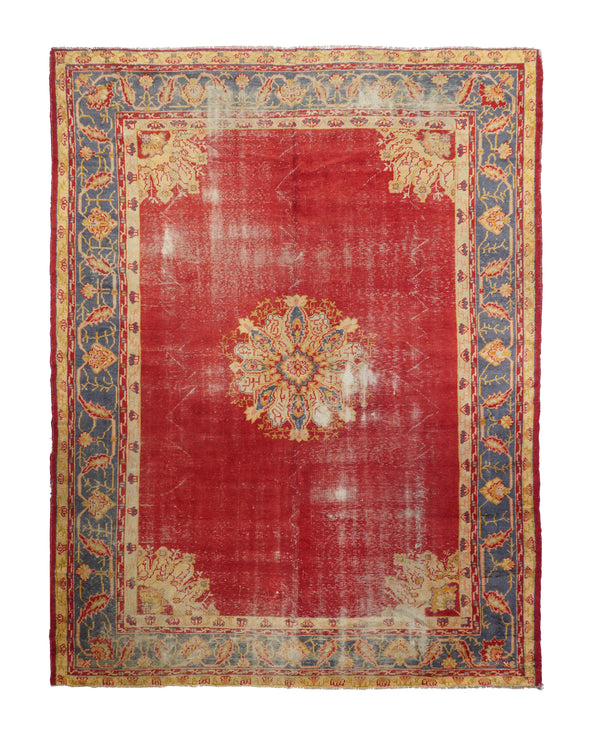 Turkey Oushak Wool on Cotton 10'x12'8''