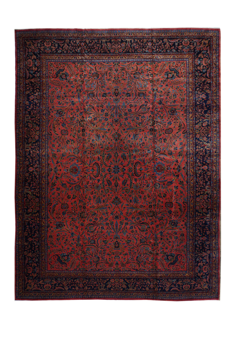 Antique Kashan Rug 11'7'' x 15'3''