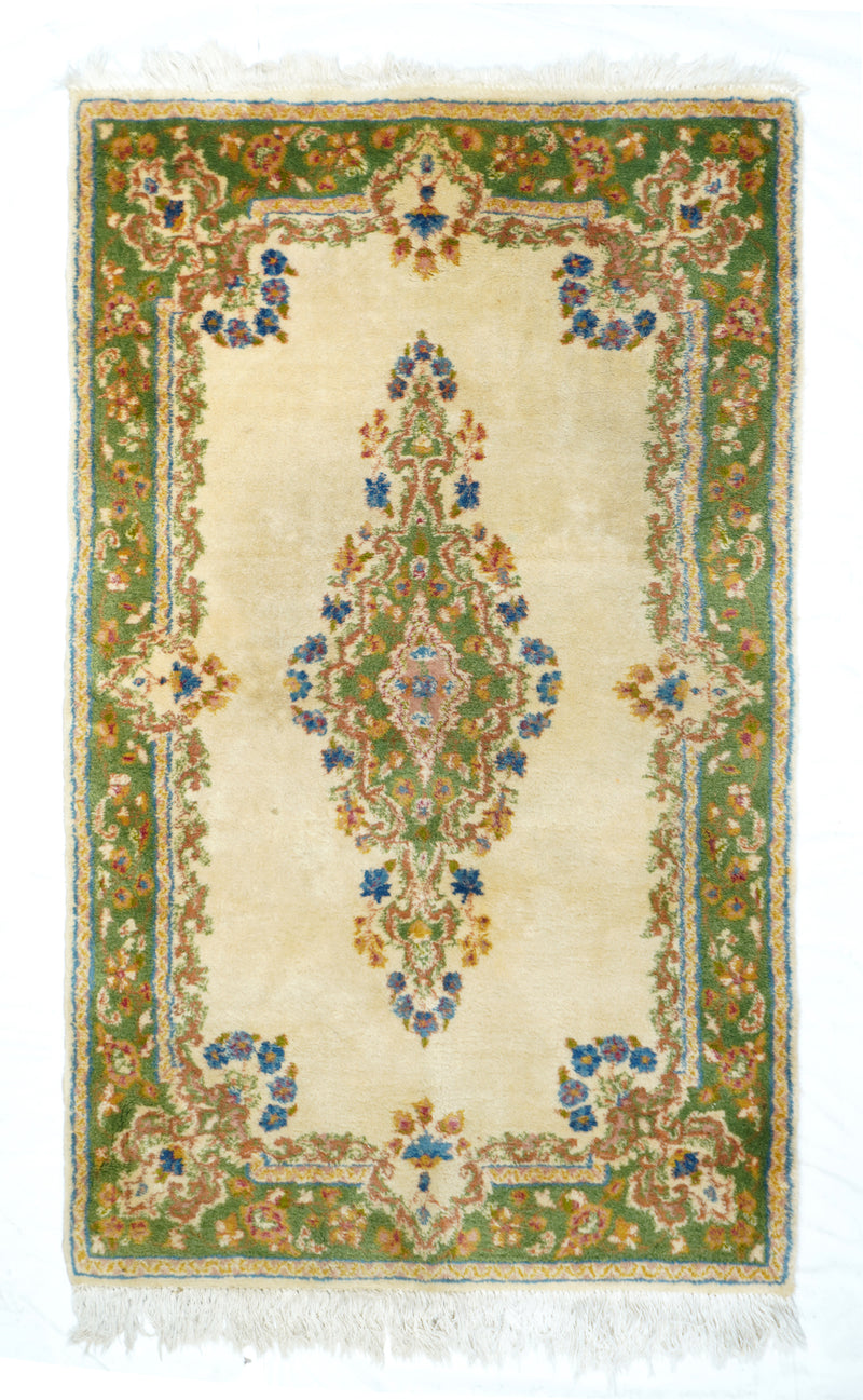 Vintage Kerman Rug 3' x 4'11''