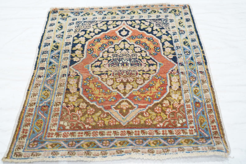 Tabriz Wool on Cotton 1'10'' x 2'4''