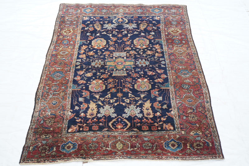 Antique Sarouk Farahan Rug 3'3'' x 4'11''