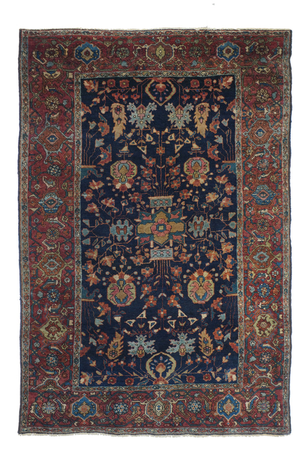 Persia Sarouk Farahan Wool on Cotton 3'3''x4'11''