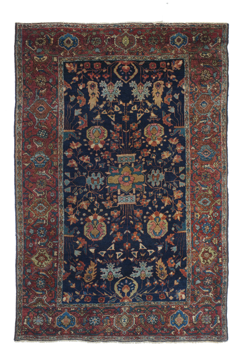 Persia Sarouk Farahan Wool on Cotton 3'3''x4'11''