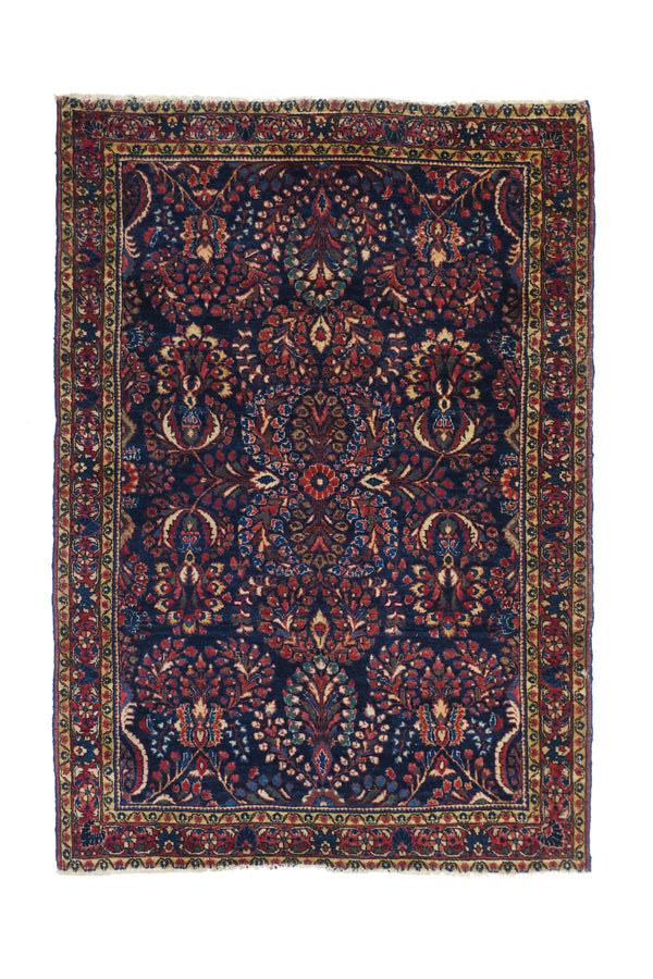 Persia Sarouk Wool on Cotton 3'4''x4'8''
