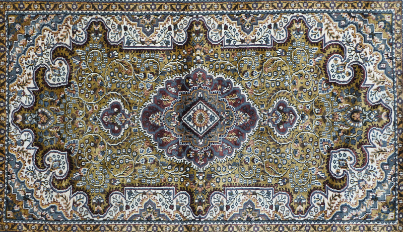 Indian Kashmir Rug 4'1'' x 5'11''