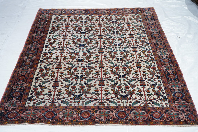 Antique Afshar Rug 4'11'' x 6'5''