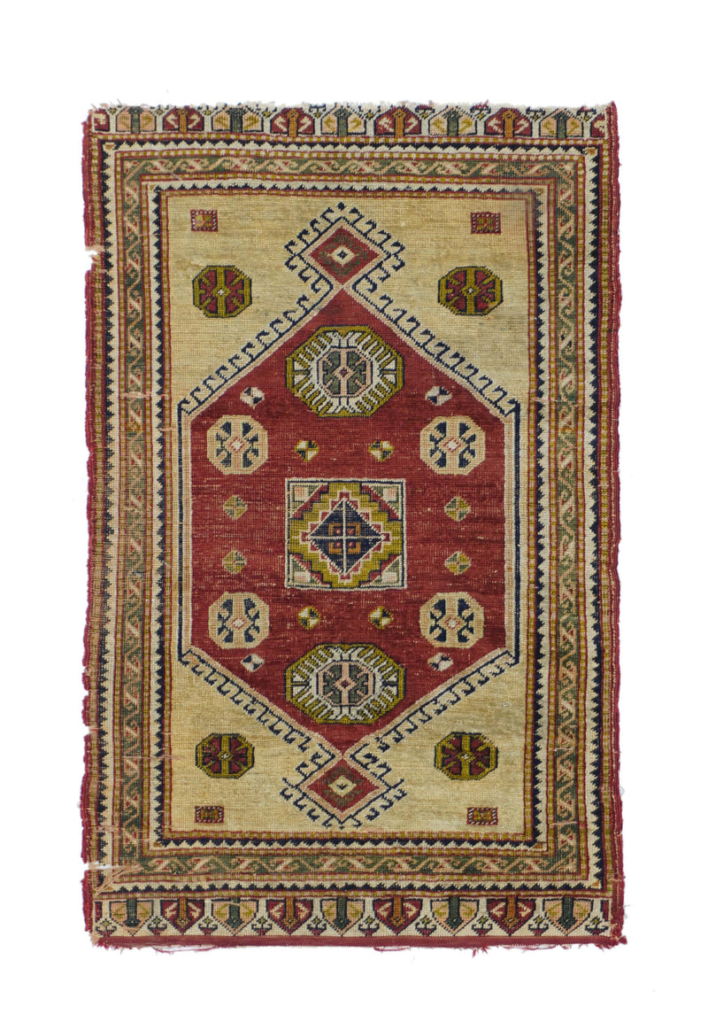 Antique Anatolian Rug 1'9'' x 2'10''