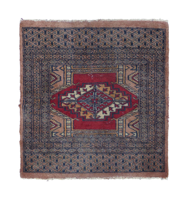 Persia Bokhara Wool on Cotton 2'1''x2'2''