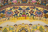 Persian Tabriz Rug Wool & Silk on Silk 4'9'' x 5'