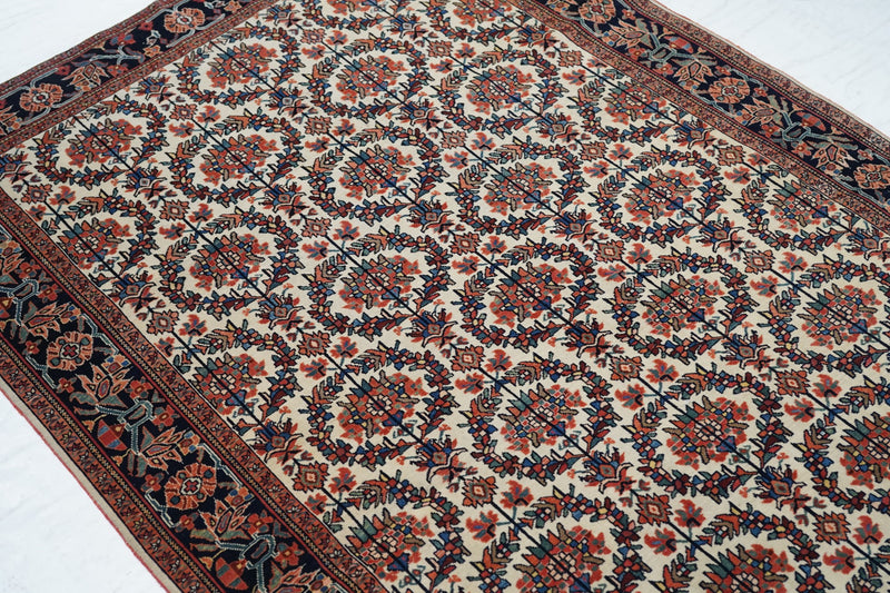 Antique Farahan Sarouk Rug 4'5'' x 6'10''