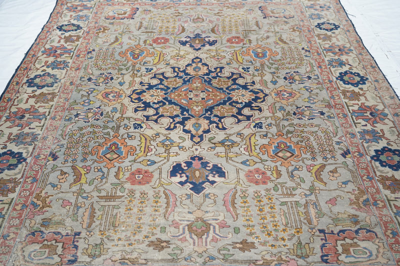 Antique Tabriz Rug 6'4'' x 9'9''