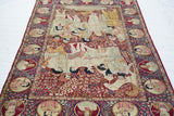 Antique Lavar Kerman Rug 4'7'' x 7'3''