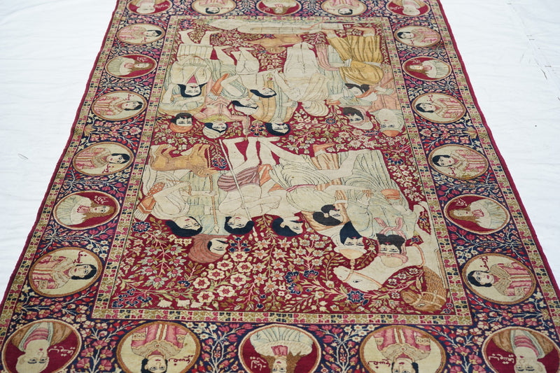 Antique Lavar Kerman Rug 4'7'' x 7'3''