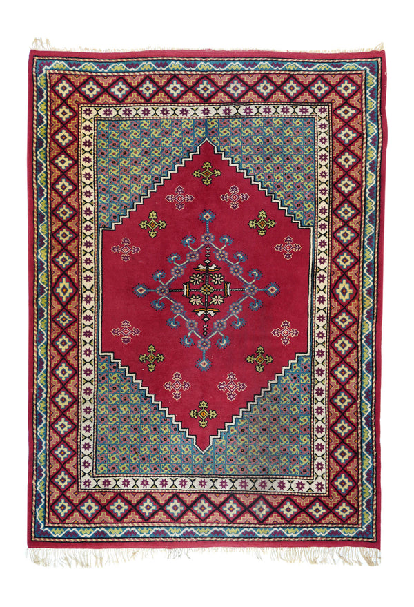 Morocco Moroccan Wool on Cotton 6'5''x8'10''