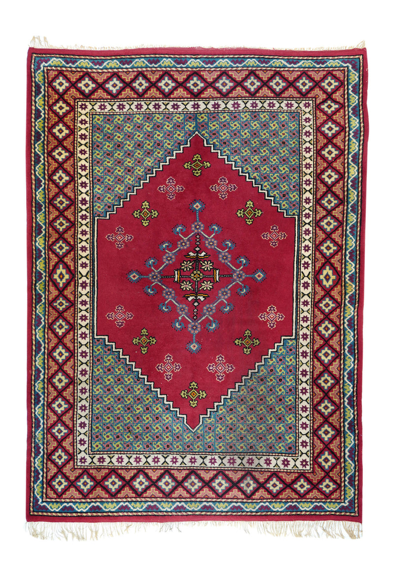 Morocco Moroccan Wool on Cotton 6'5''x8'10''