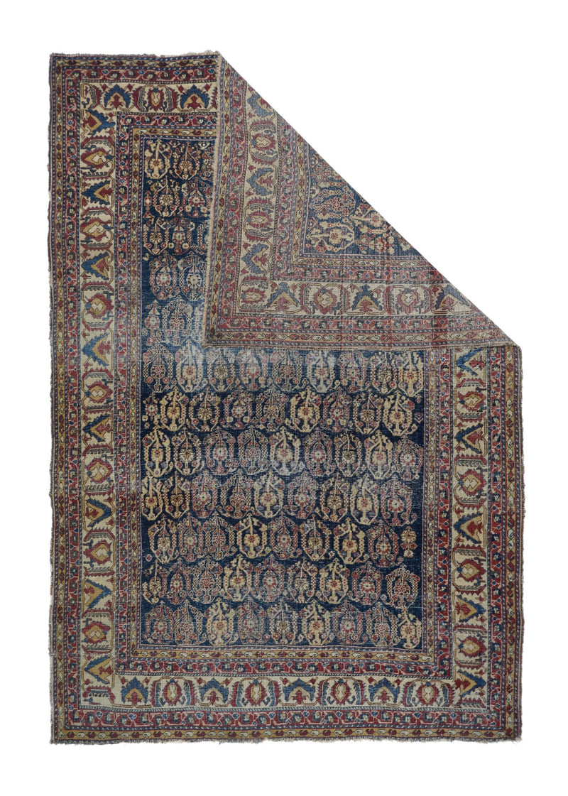 Antique Qashqai Rug 4'4'' x 6'4''