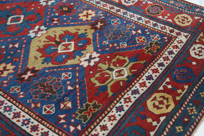 Antique Kazak Rug 4'2'' x 8'