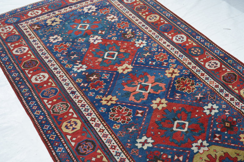 Antique Kazak Rug 4'2'' x 8'