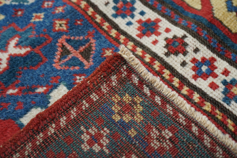 Antique Kazak Rug 4'2'' x 8'