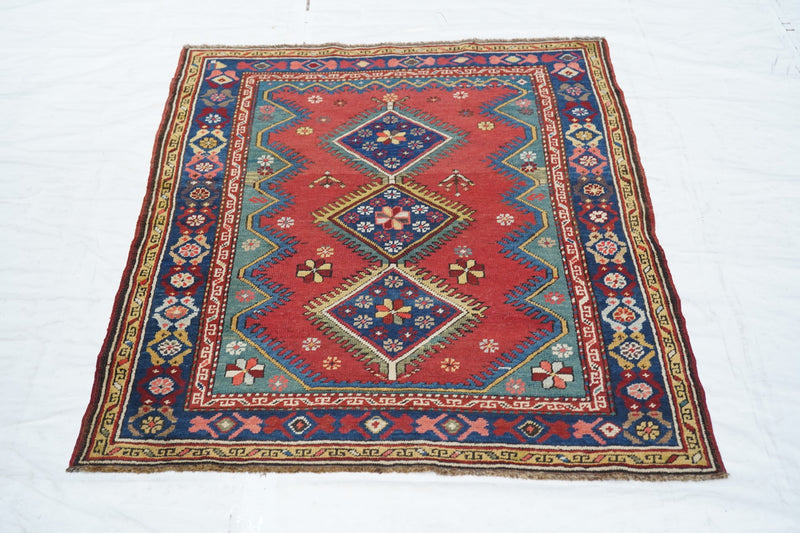 Antique Kurdish Rug 3'3'' x 4'1''