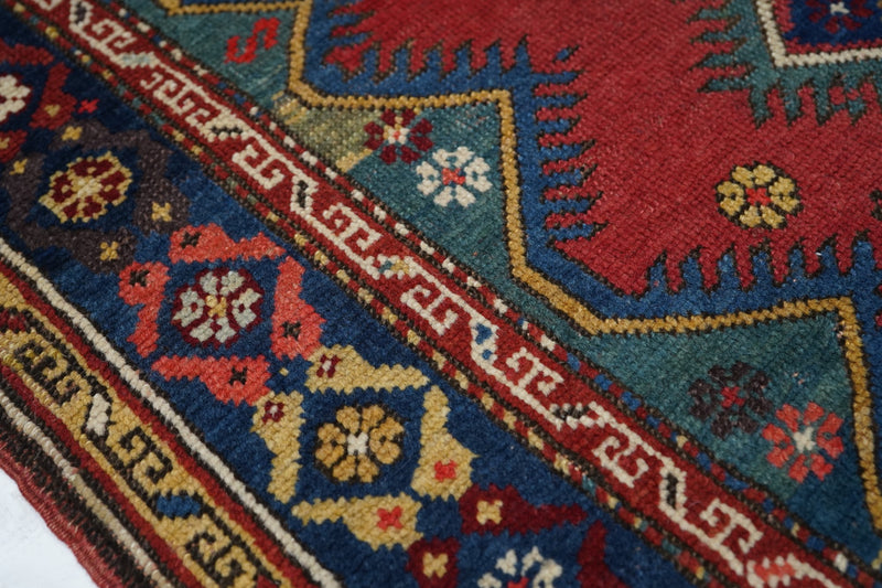 Antique Kurdish Rug 3'3'' x 4'1''