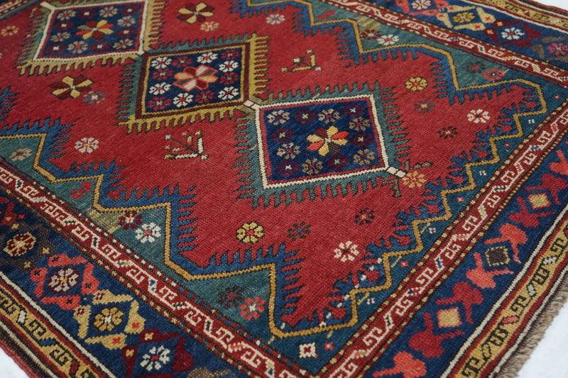 Antique Kurdish Rug 3'3'' x 4'1''