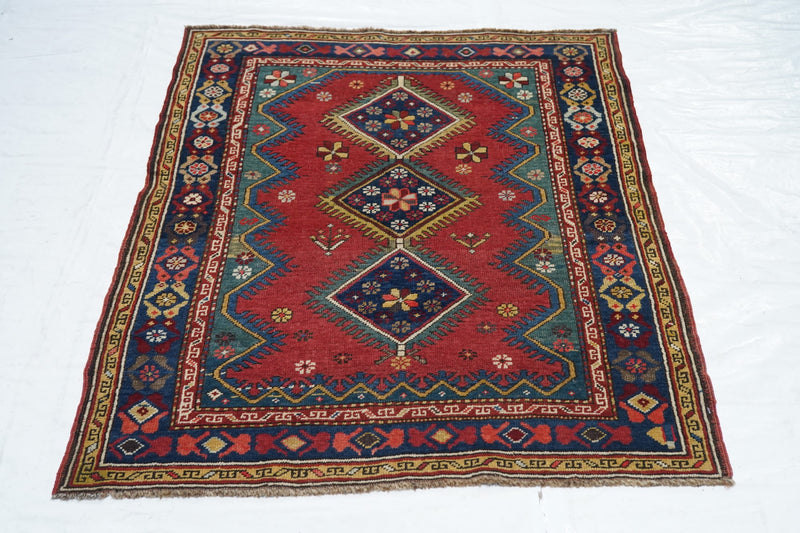 Antique Kurdish Rug 3'3'' x 4'1''