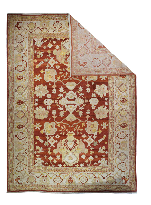Turkish Oushak Wool on Cotton 10' x 14'
