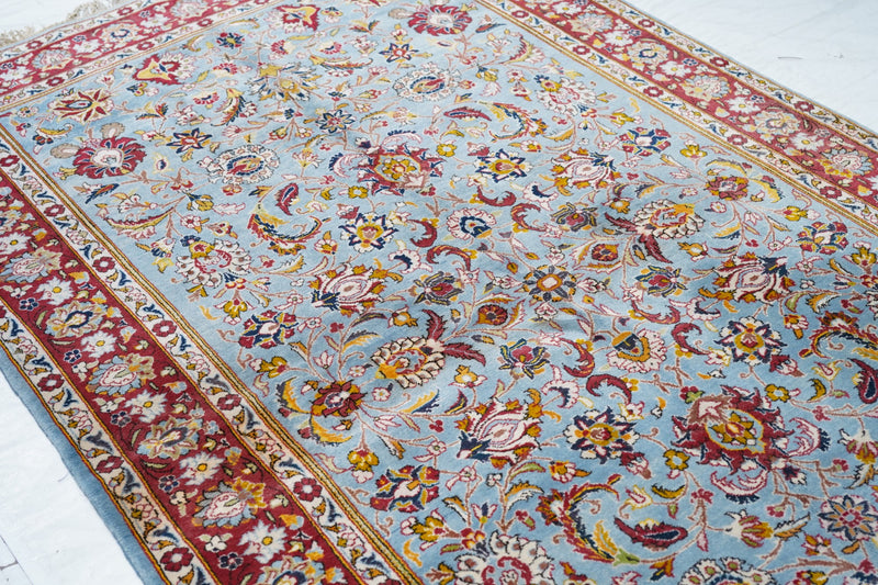 Vintage Kashan Rug 5'4'' x 9'3''