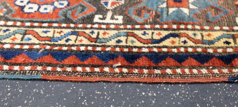 Antique Kazak Rug 4'6'' x 7'2''