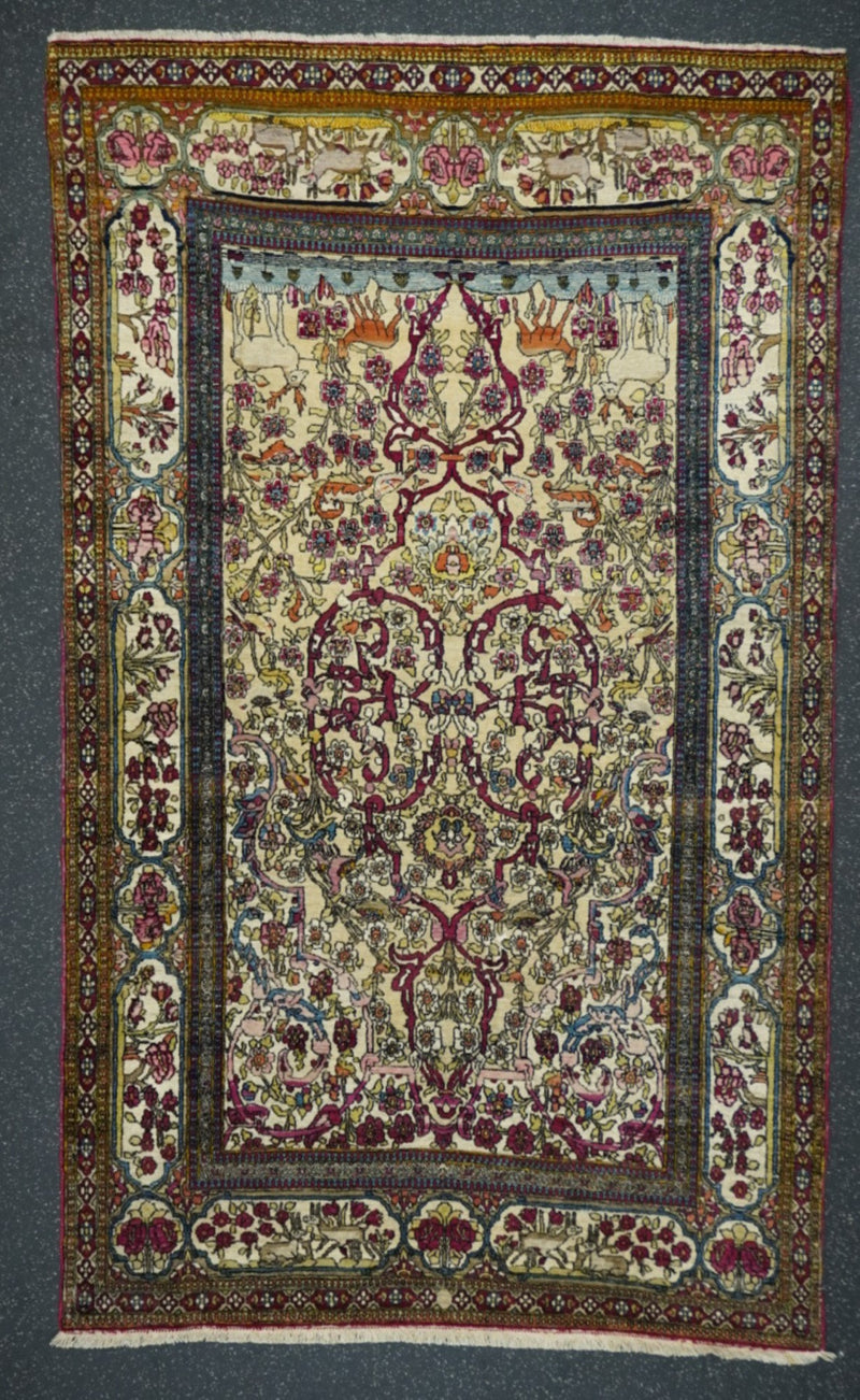 Antique Tehran Rug 4'4'' x 7'4''