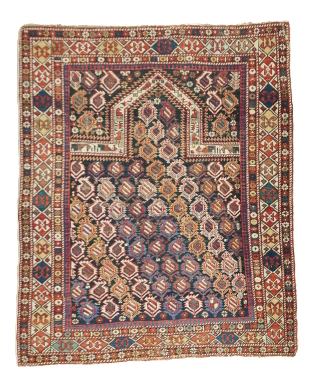 Antique Dagestan Marasali 3'8'' x 4'6''