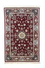 Tabriz Desgin Wool, Silk, Cotton 3'9''x5'9''
